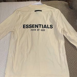 Fear of god essentials cream long sleeve xs